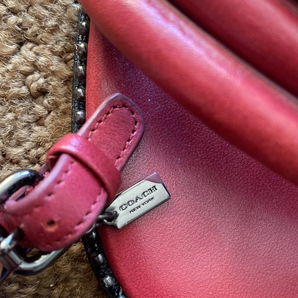 Women's Coach Burgundy Heels Size: 7B - Picture 3 of 13